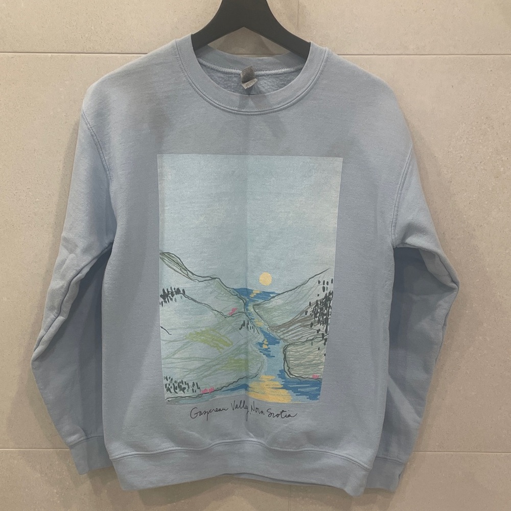 Light Blue Graphic Women’s Sweater